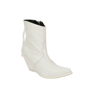 UNRAVEL PROJECT White Leather Western Low Boots Shoes Size 7 US 37 EU $1295
